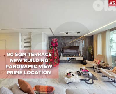 90 SQM Terrace, panoramic view, baabda, fiyadiyeh REF#KS130036
