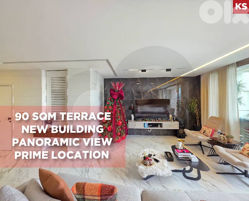 90 SQM Terrace, panoramic view, baabda, fiyadiyeh REF#KS130036 0