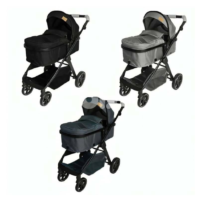 3 In 1 Convertible Baby Stroller - ٣ في ١ عربة أطفال قابلة للتحويل 0