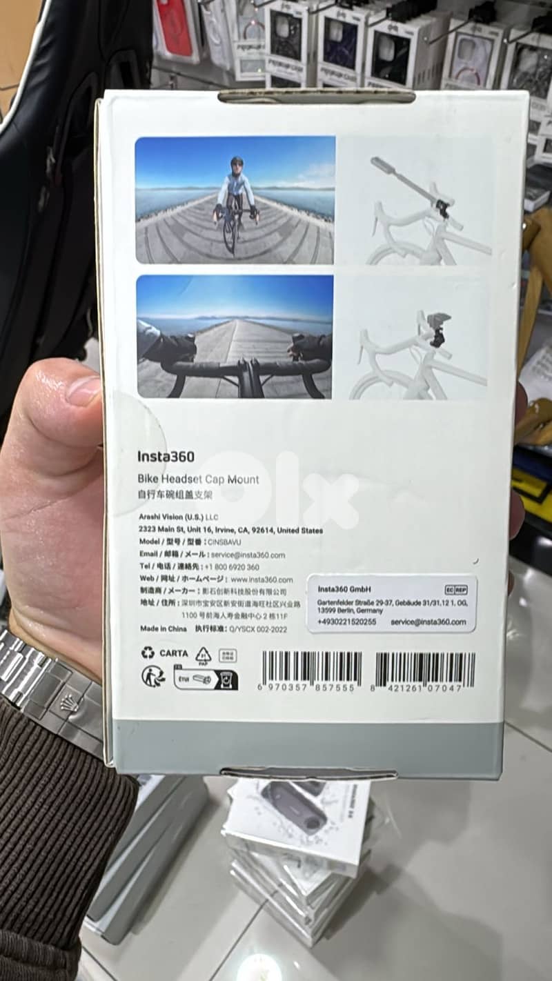 Insta360 Bike Headset cap mount 1