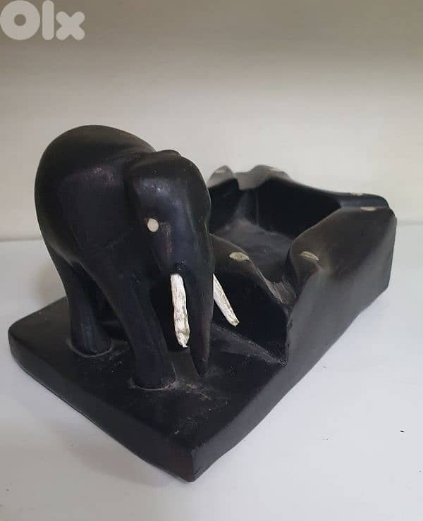 ashtary & elephent african abanos wood hand made 0