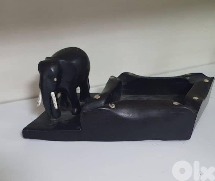 ashtary & elephent african abanos wood hand made 1