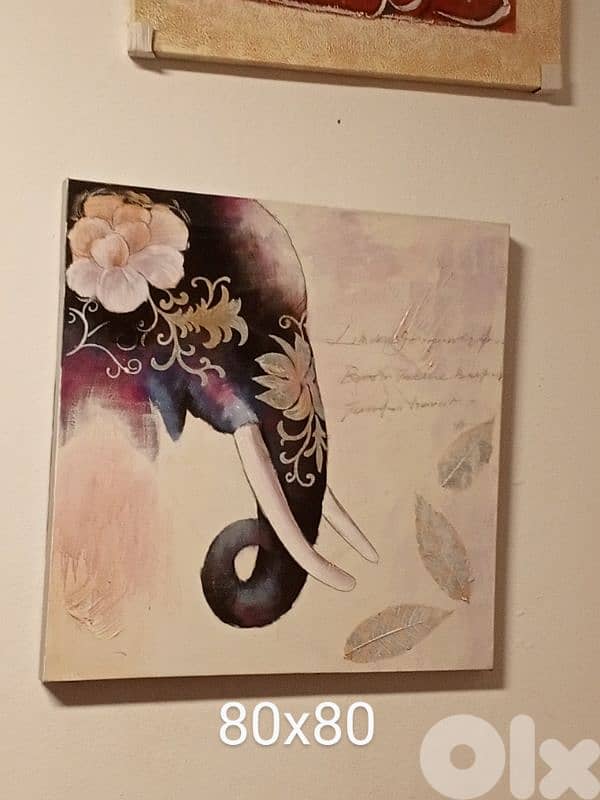 Acrylic Elephant painting 0