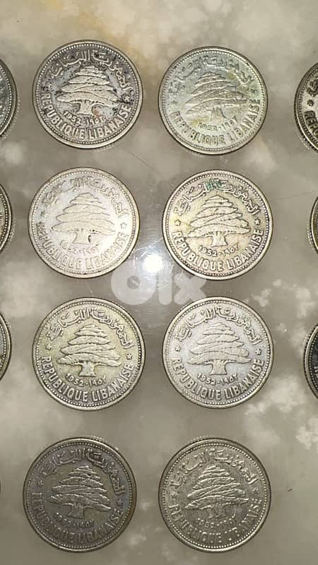 Lebanese Piastres Coin Real Silver 1