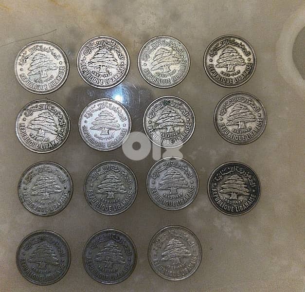 Lebanese Piastres Coin Real Silver 2