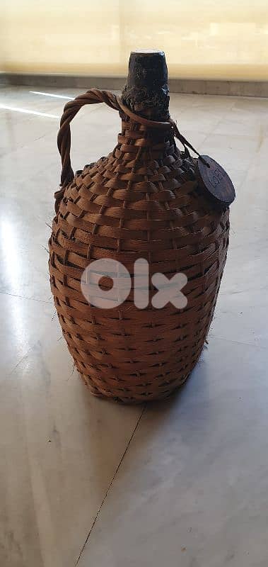 old bamboo & glass( loel) greek red wine 8 liters 1
