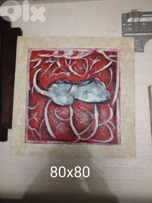 Abstract acrylic painting 0