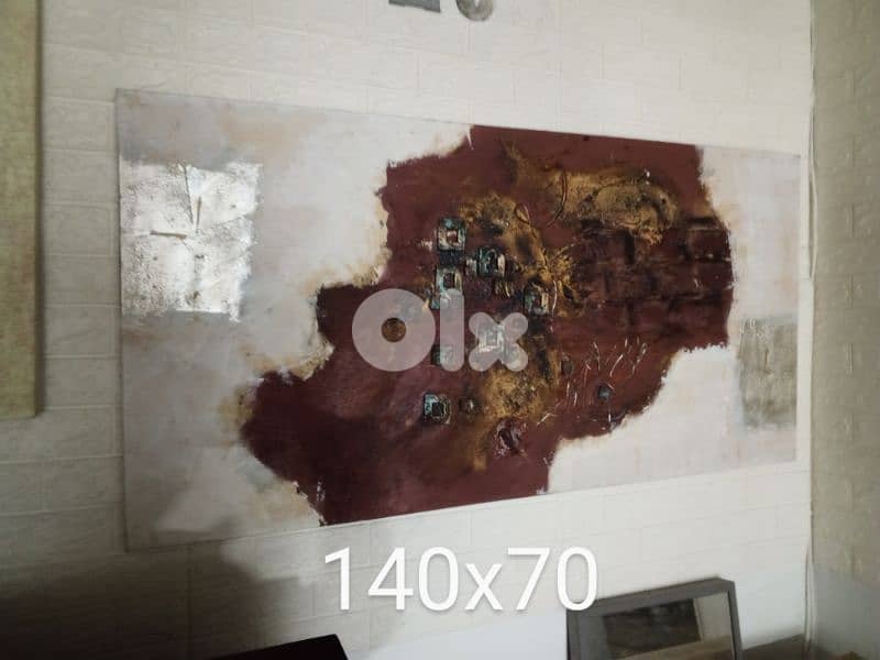 Abstract acrylic painting 0