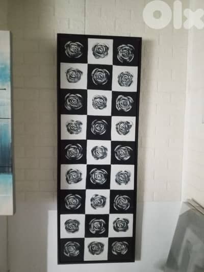 Roses printed canvas