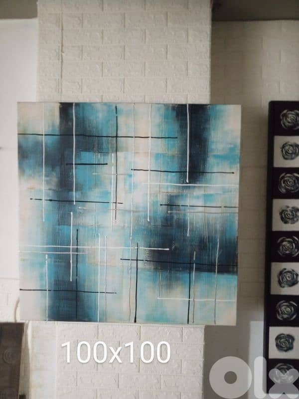 Abstract acrylic painting 0