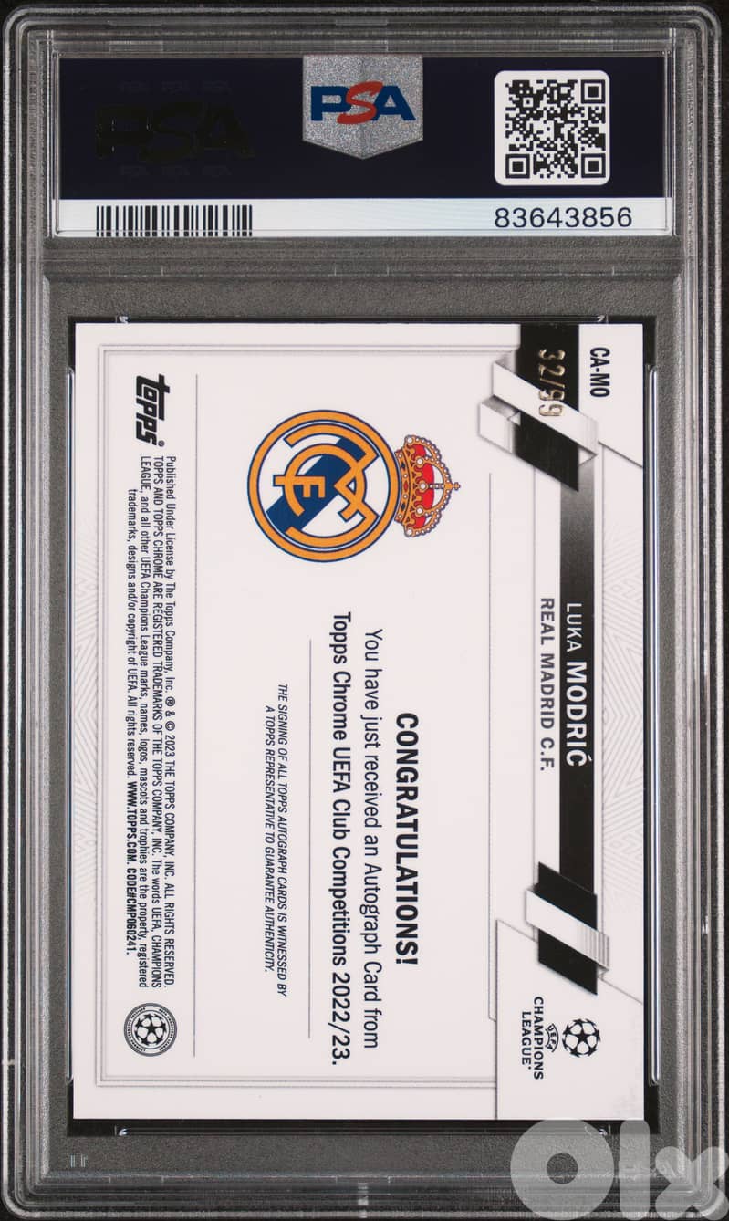 Luka Modric Auto 2022-23 TOPPS 32/59 1