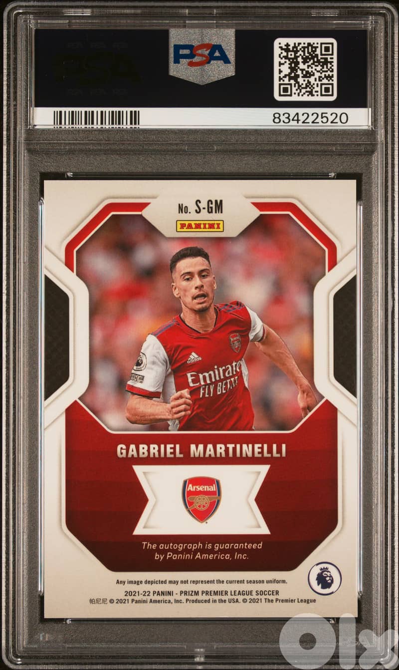 Gabriel Martinelli Auto 2021 LEAGUE SIGNATURES 1