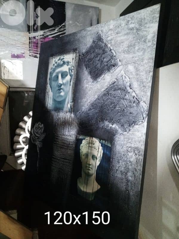 Abstract acrylic painting 0