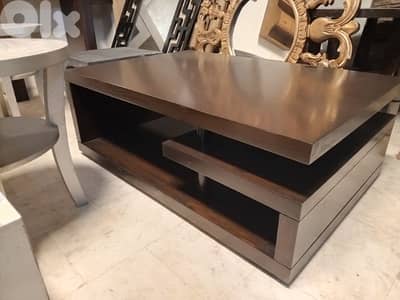 Walnut wood coffee table