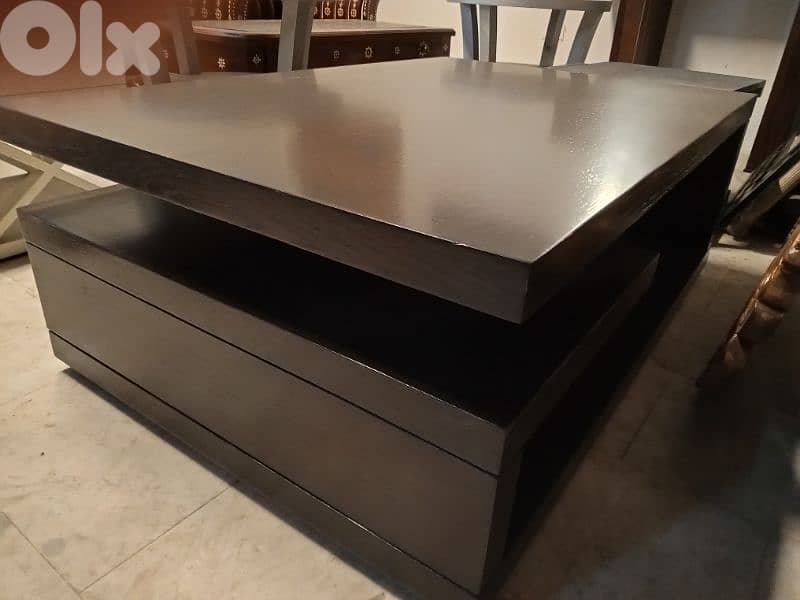 Walnut wood coffee table 1