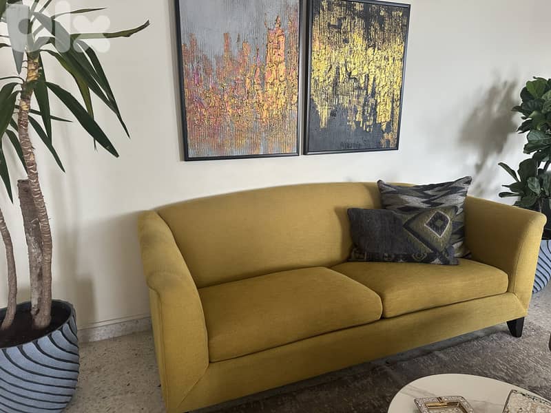 Crate & Barrel 2 Meter Sofa – Excellent Condition 0