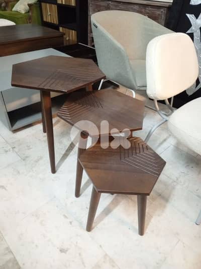 Nest of 3 mdf tables
