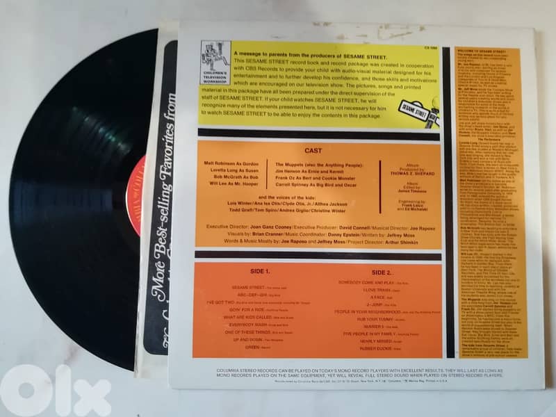 Original Cast – The Sesame Street book & vinyl Record 1