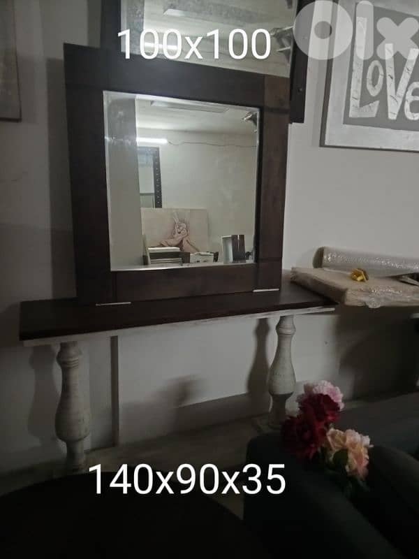 Teak wood entrance table 1