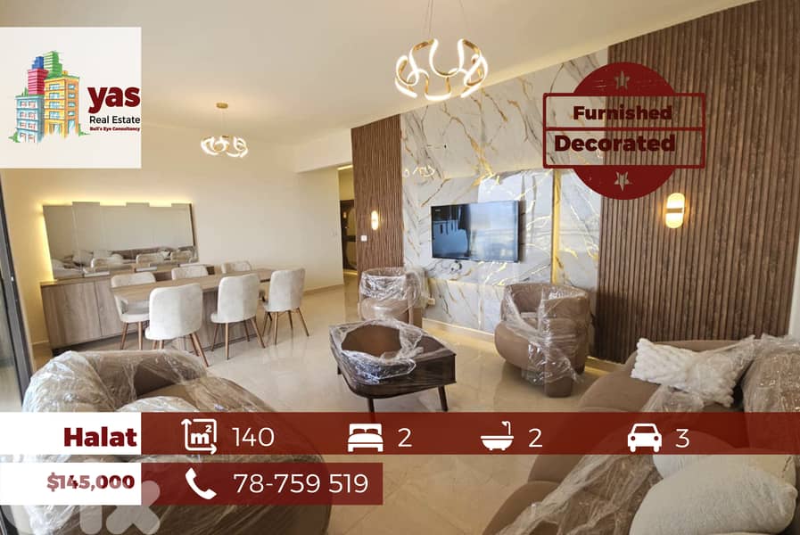 Halat 140m2 | Furnished | Decorated | Prime Location | Catch | OH 0