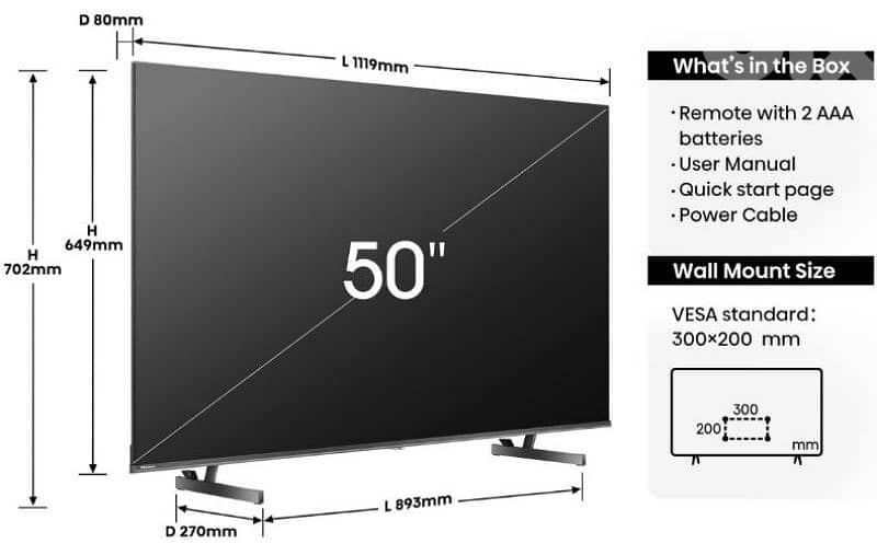 Hisense QLED Q6 Series 50” – Two-Year Guarantee 3