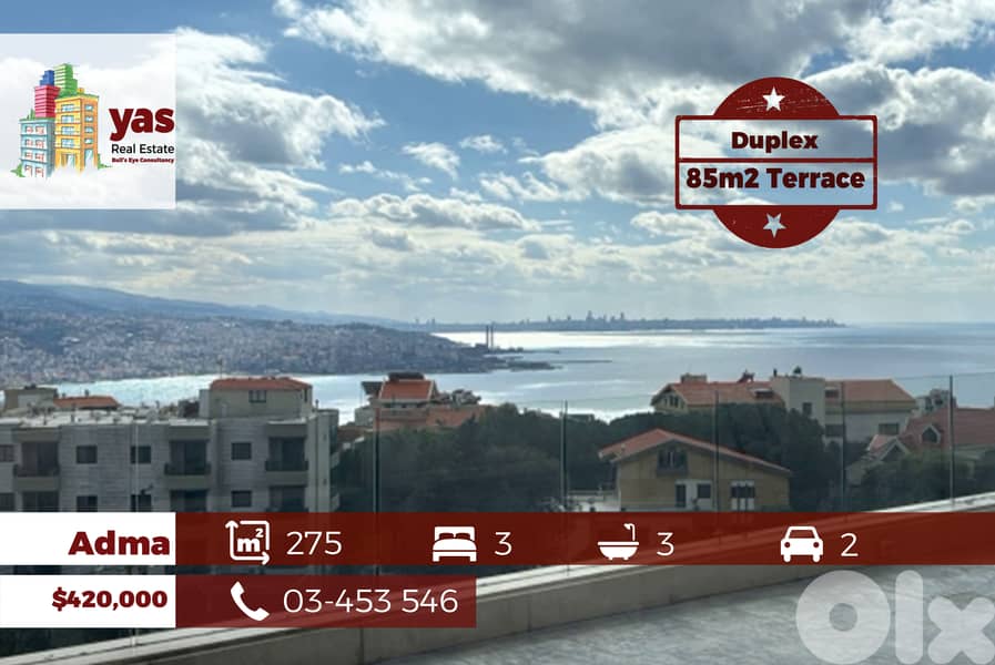Adma 275m2 | 85m2 Terrace | Duplex | Sea View | Prime Location | JH 0