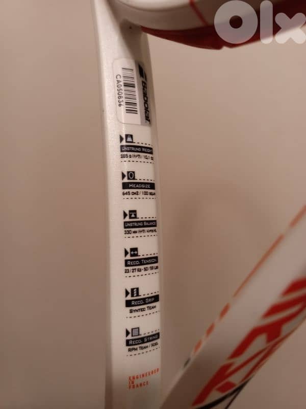 Babolat pro tennis racket. 1