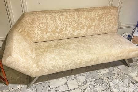 Modern Beige Sofa – Great Condition