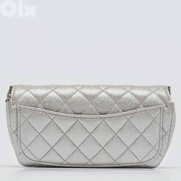 chanel silver bag 1