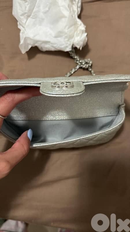 chanel silver bag 5