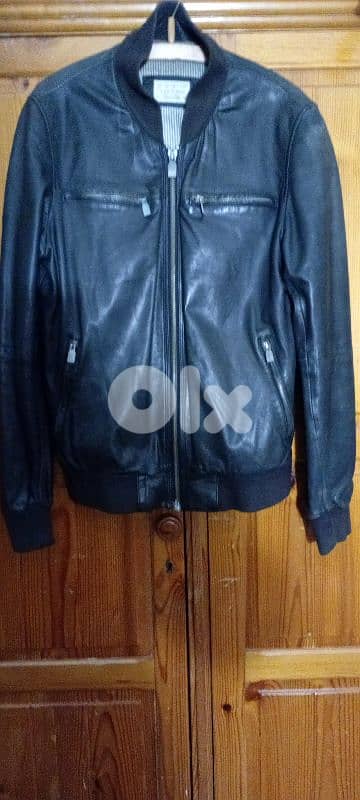 جاكيت جلد zara small 2