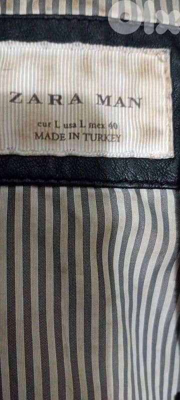 جاكيت جلد zara small 4