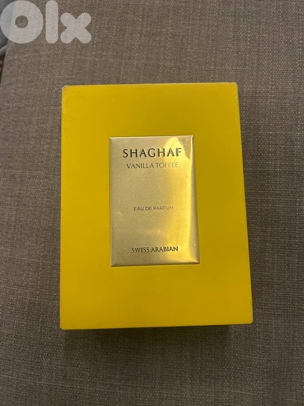 Swiss Arabian Shaghaf Vanilla Toffee EDP 95% full barely used 0
