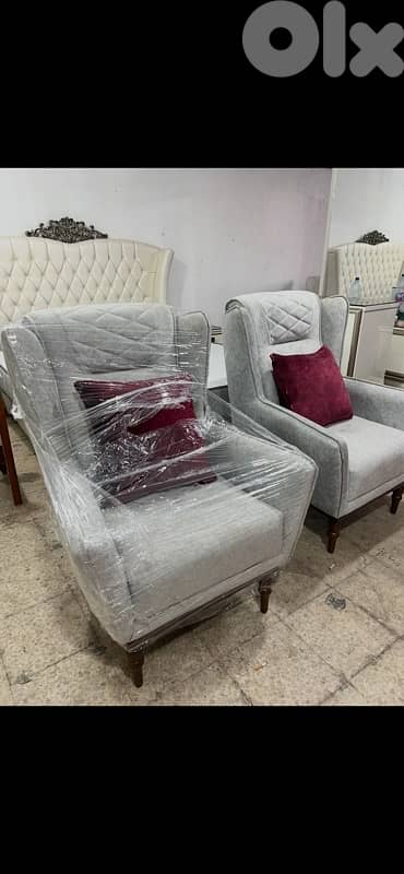 صالون تركي مودرن شبه جديد 4 قطع 3