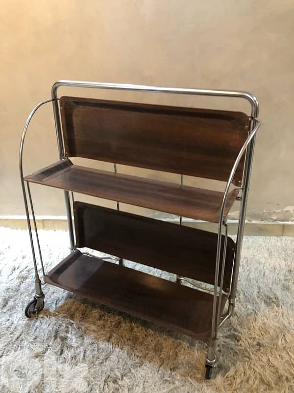vintage chrome foldable trolley bar, 120$ 0