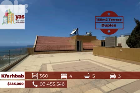 Kfarhbab 360m2 | 150m2 Terrace | Duplex | Astonishing View | JH
