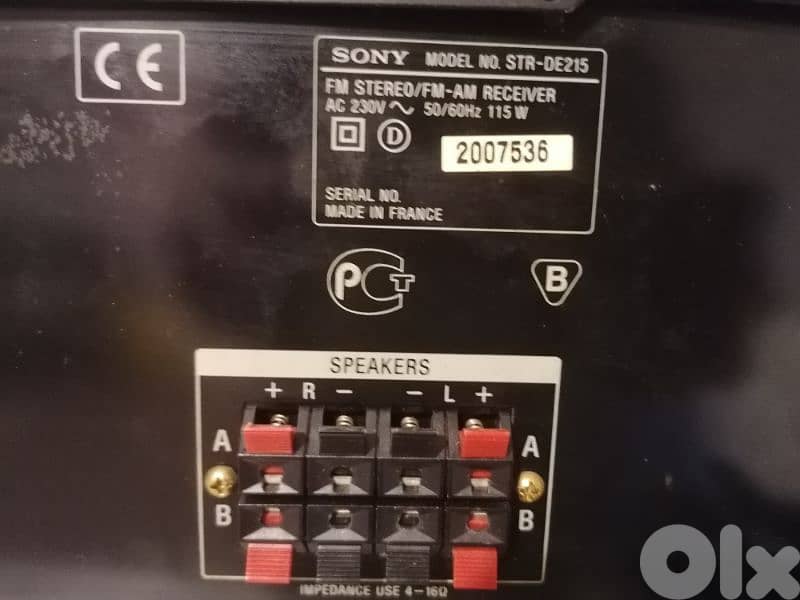 AMPLIFIRR SONY STR-DE215 1