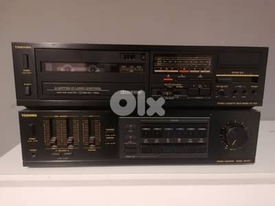 AMPLIFIER TOSHIBA & DECK TOSHIBA