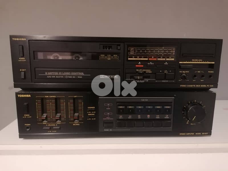 AMPLIFIER TOSHIBA & DECK TOSHIBA 0