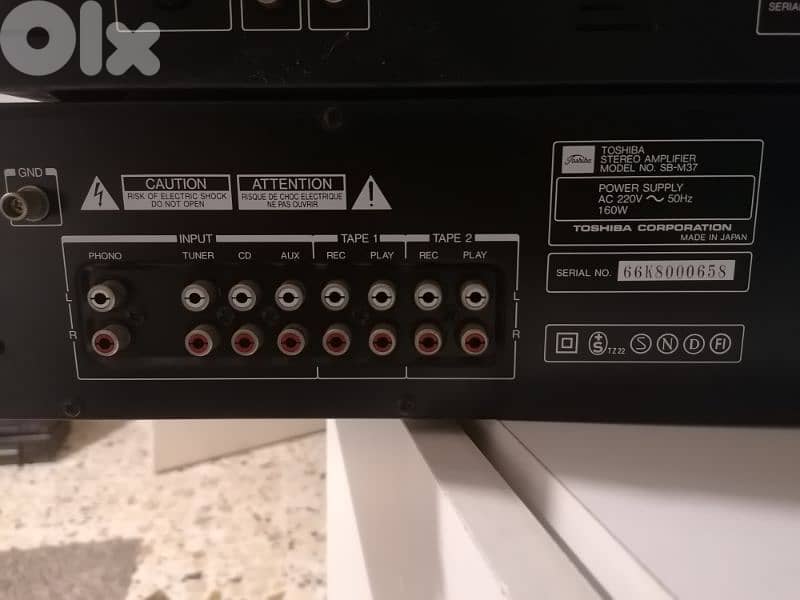 AMPLIFIER TOSHIBA & DECK TOSHIBA 4
