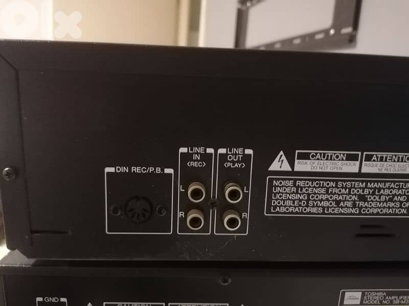 AMPLIFIER TOSHIBA & DECK TOSHIBA 6