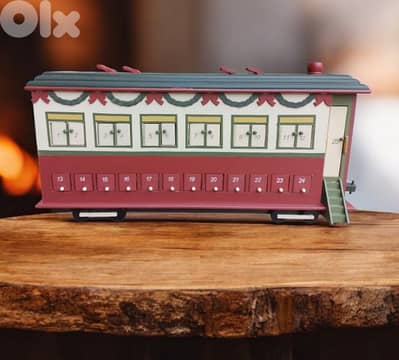 Christmas decorations 60 x 30cm wooden train