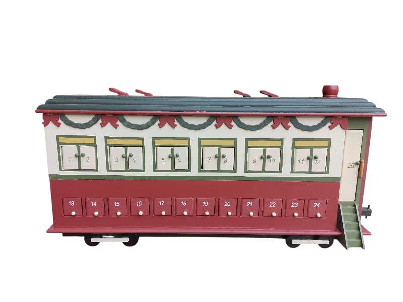 Christmas decorations 60 x 30cm wooden train 1