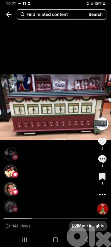 Christmas decorations 60 x 30cm wooden train 2