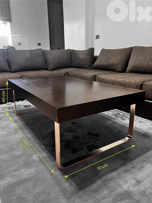 L-Shaped Sofa & Coffee Table 1
