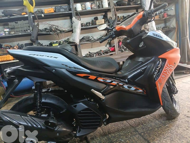Aerox 155cc model 2024 sik be3 fade , mft7een  mashiye bs 2000km 1