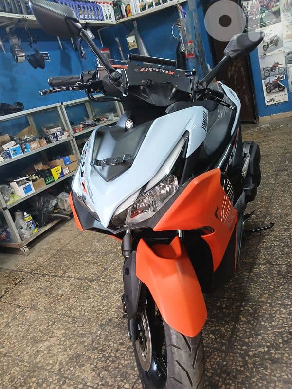 Aerox 155cc model 2024 sik be3 fade , mft7een  mashiye bs 2000km 4