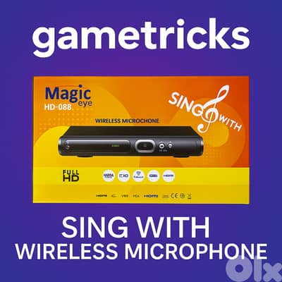 Karaoke TV system with wireless mic
