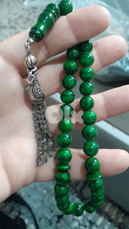 مسبحه حجر ملاكيت 1