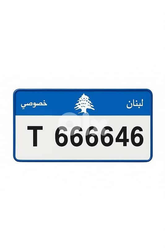 T666646 car special plate numbef 0